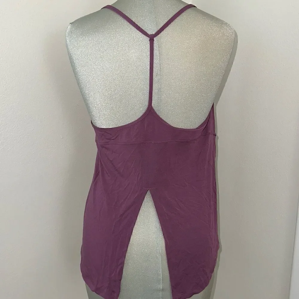 Lululemon purple tank halter open back 6